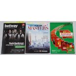 Snooker. Official programme for the 2015 Betway UK Championship held at the York Barbican. The