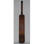 The Ashes. England v Australia 1921. Full size Jack Hobbs 'Force' bat by Summers, Brown & Sons,