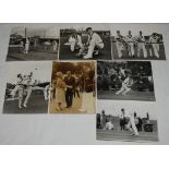 Australia tour to England 1964. A good selection of twenty two original mono and sepia press