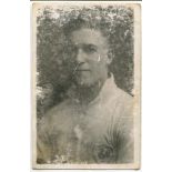 William Whatley. Tottenham Hotspur 1932-1939. Mono real photograph postcard of Whatley, half length,