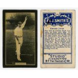 F&J Smith's 'Champions of Sport' (adopted title) 1902. 'Studio Cigarettes' unnumbered blue back card