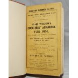 Wisden Cricketers' Almanack 1914. 51st edition. Original paper wrappers, bound in light brown boards