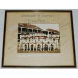 Hampshire C.C.C. County Champions 1973. Official colour photograph of the Championship winning