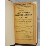 Wisden Cricketers' Almanack 1901. 38th edition. Original paper wrappers, bound in light brown boards