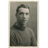 Joseph Henry Nicholls. Tottenham Hotspur 1927-1936. Mono real photograph postcard of Nicholls,