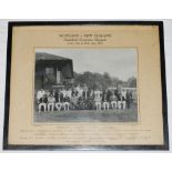New Zealand tour to England and Scotland 1949. Original official mono photograph of the two teams