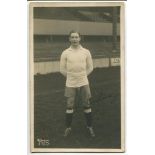 Alexander Findlay Lindsay. Tottenham Hotspur 1919-1929. Mono real photograph postcard of Lindsay,