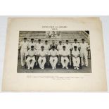 South Africa 1948/49 and 1949/50. Two large official mono photographs, one of the South African team