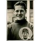 Edwin George 'Ted' Ditchburn. Tottenham Hotspur 1939-1958. Mono real photograph trade postcard of