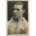 William Henry Charles Lane. Tottenham Hotspur 1923-1926. Mono real photograph postcard of Lane, half