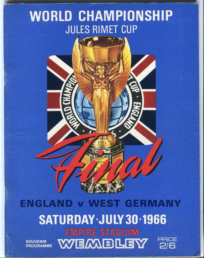 World Cup 1966. Official programmes for the World Cup Final 1966, England v West Germany held at