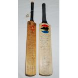 M.C.C. tour to Australia 1974/75. Miniature bat by 'County' of St. Neots signed to the face by all
