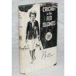 'Cricket in the Fiji Islands'. P.A. Snow. Christchurch 1949. Original dustwrapper. Name and