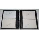 West Indies Test cricketers 1950s-2000s. Album comprising forty one signatures of West Indies Test