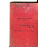 'Some Recollections of Cricket' by Lord Charles J.F. Russell. H.G. Fisher, Woburn 1879. Small 8vo,