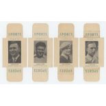 Golf cigarette cards. 'Turf Slides Sports Series' 1949. Carreras Ltd. Eleven untrimmed cards