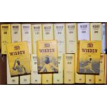 Wisden Cricketers' Almanack 1996 to 2016. Original hardbacks with dustwrapper. Some light fading