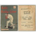 'Bodyline'. 'Anti Body-Line'. Alan Kippax & Eric Barbour. Sydney & Melbourne Publishing Co.,