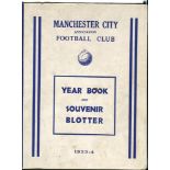 'Manchester City Association Football Club Yearbook and Souvenir Blotter'. Season 1933/34. 'F.A. Cup