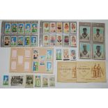 Cricket and sporting cigarettes cards. Small box comprising a good selection of cricket and sporting