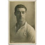 James Andrew Banks. Tottenham Hotspur 1913-1922. Sepia real photograph postcard of Banks, half