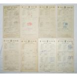 Middlesex v Sussex Benefit Matches 1935-1963. Ten official scorecards for benefit matches for