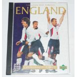England 1998. 'Upper Deck' collectors cards in official album. Fifty eight cards of a set of