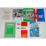 England away programmes 1960-2006. Programmes include v Luxembourg 1960, v East Germany 1972 (