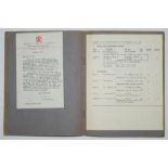George Neville Weston. W.G. Grace biographer. Three scrapbooks comprising cuttings, scorecards,
