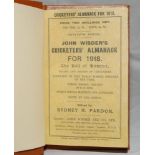 Wisden Cricketers' Almanack 1918. 55th edition. Facsimile wrappers, bound in light brown boards with