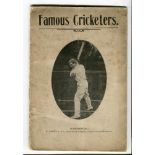 'Famous Cricketers'. R.Scott & Co, Manchester 1905. Portraits of the leading players in each