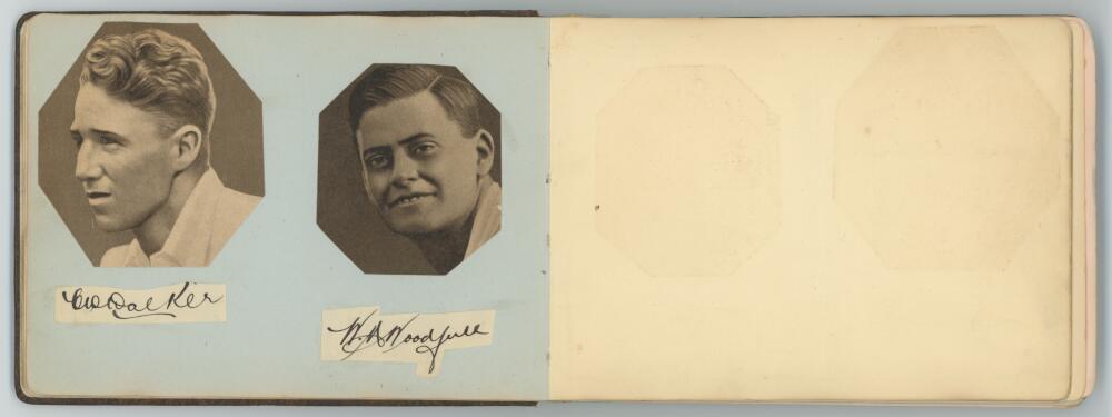 Australia tour to England 1930. Autograph album dated 1933 including ten signatures in ink of the - Image 7 of 8