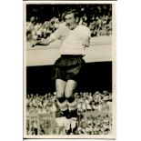 Danny Blanchflower. Tottenham Hotspur 1954-1964. Two postcards, one a mono real photograph trade
