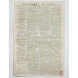 'The Morning Post and Daily Advertiser'. Friday 22nd June 1787. Original 4pp broadsheet newspaper