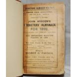 Wisden Cricketers' Almanack 1899. 36th edition. Original front paper wrapper, bound in light brown