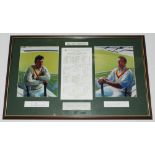 'The Centurions'. Michael Atherton & Alec Stewart. Limited edition prints from the original