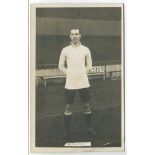 Robert James McDonald. Tottenham Hotspur 1919-1924. Early mono real photograph postcard of McDonald,