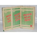 'Presenting Indian Cricket'. B. Sarbadhikary. Calcutta 1946. Original dustwrapper. Nicely signed