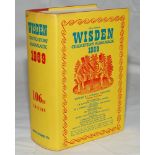 Wisden Cricketers' Almanack 1969. Original hardback with dustwrapper and additional 'replacement