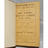 Wisden Cricketers' Almanack 1894. 31st edition. Original paper wrappers, bound in light brown boards