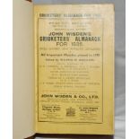 Wisden Cricketers' Almanack 1936. 73rd edition. Original paper wrappers, bound in light brown boards