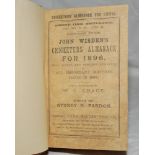 Wisden Cricketers' Almanack 1896. 33rd edition. Facsimile paper wrappers, bound in light brown