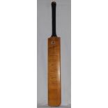 Australia tour to England 1938. Full size Nicholls 'Automatic' cricket bat signed in ink to the face
