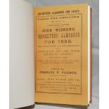 Wisden Cricketers' Almanack 1889. Willows softback reprint (1990) in light brown hardback covers