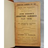 Wisden Cricketers' Almanack 1909. 46th edition. Original paper wrappers, bound in light brown boards