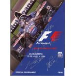 British Grand Prix 1996. Official programme for the 1996 Grand Prix held at Silverstone on the 12-