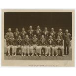 Australia tour to South Africa 1935/36. Rarer official sepia press photograph of the Australian