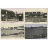 Scenes of The Oval c1950s. Two mono real photograph postcards of The Oval cricket ground, one of the