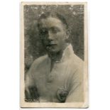 Arthur Sydney Rowe. Tottenham Hotspur 1929-1939. Mono real photograph postcard of Rowe, half length,