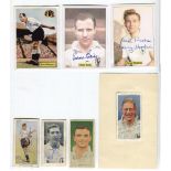 Tottenham Hotspur signed trade and cigarette cards. Early signed cigarette cards include Fred